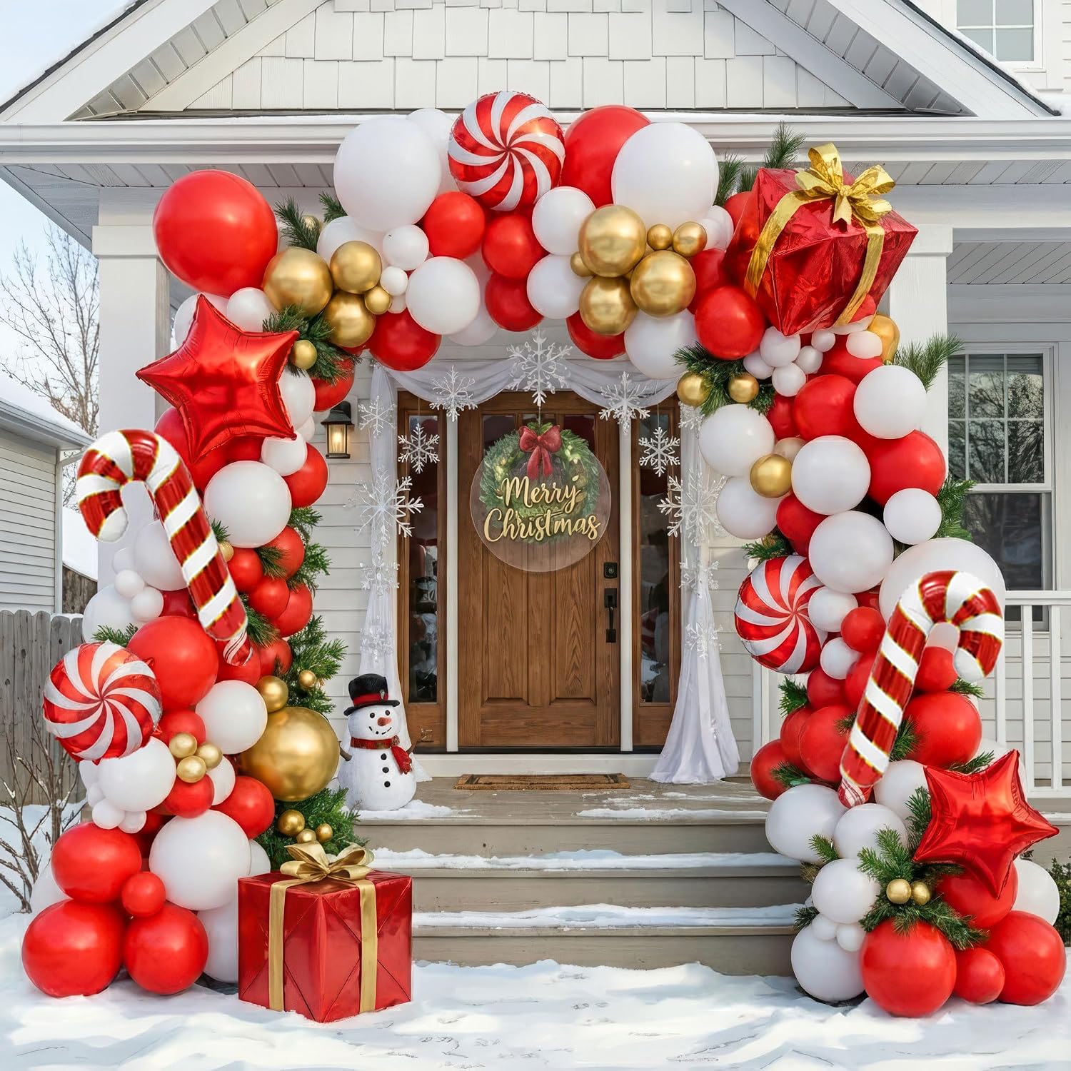Wedding Balloon Arch - Kit de arco de globos navideños