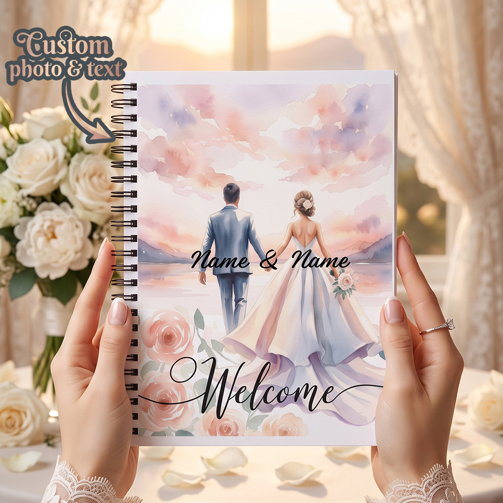 Personalized Guest Book - Libro de firmas para invitados de