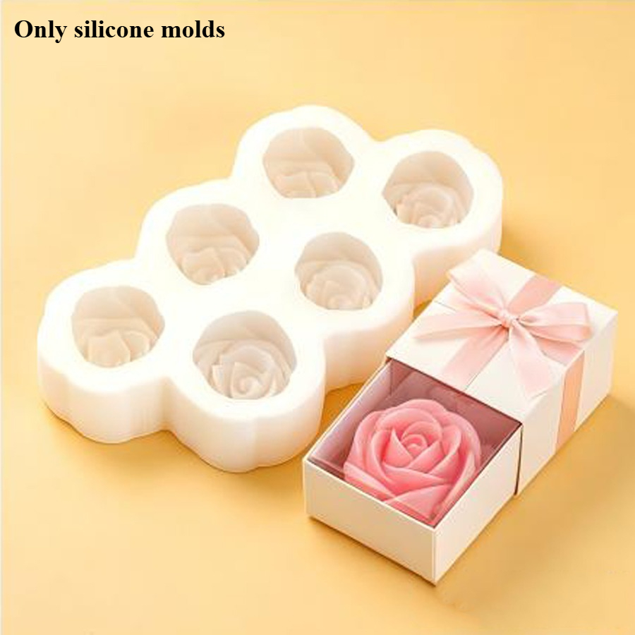 Unity Candle Set - Juego de 6 moldes de silicona