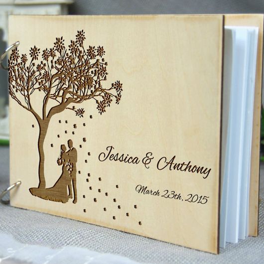 Personalized Guest Book - Libro de recuerdos de aniversario de