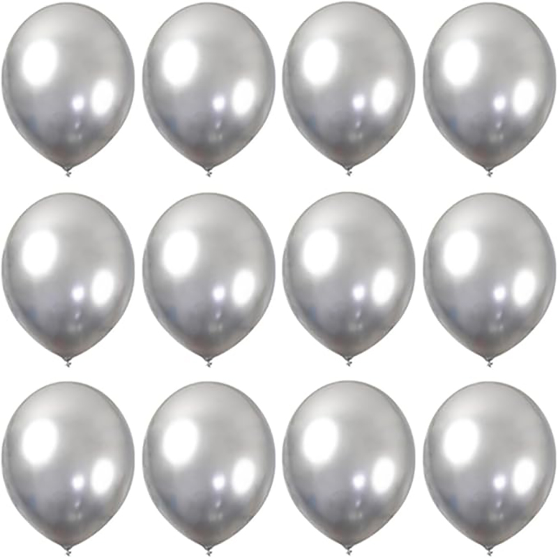 Confetti Balloon Set - 30/20/10 Uds. Globo de cumpleaños plateado