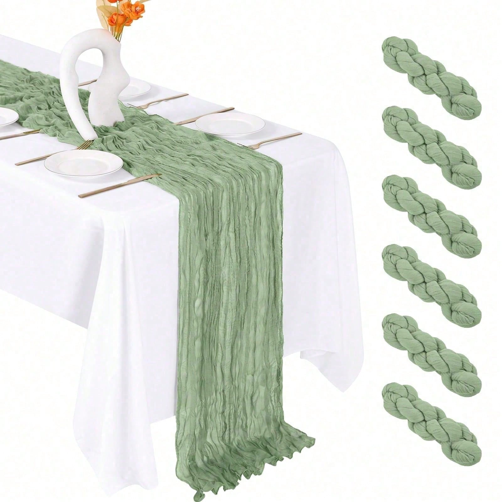 Wedding Ceremony Supply - Paquete de 6 manteleras de tela