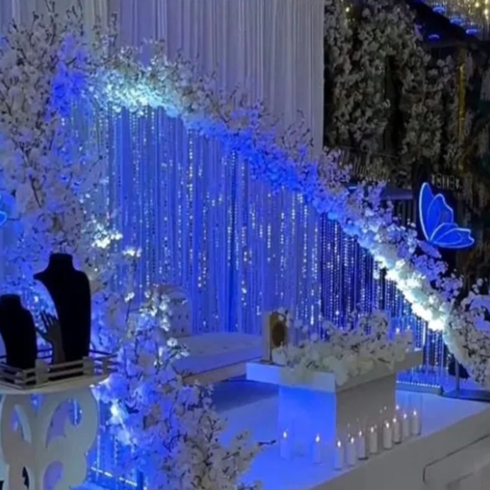 Wedding Balloon Arch - Arco de cuentas acrílicas, soporte de
