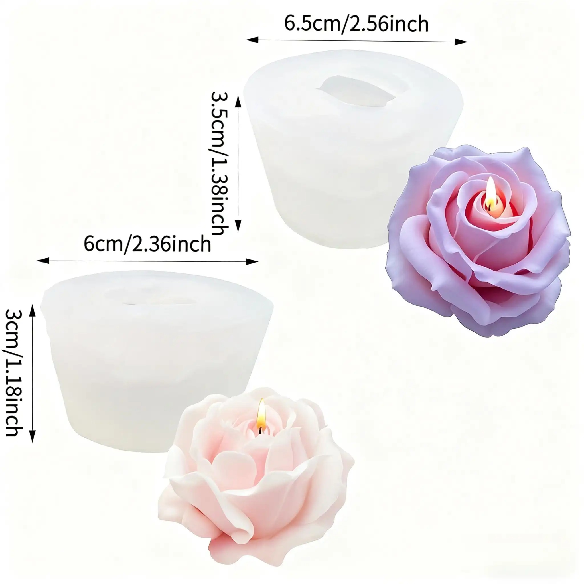 2 piezas de moldes románticos  - Unity Candle Set reseña y precio