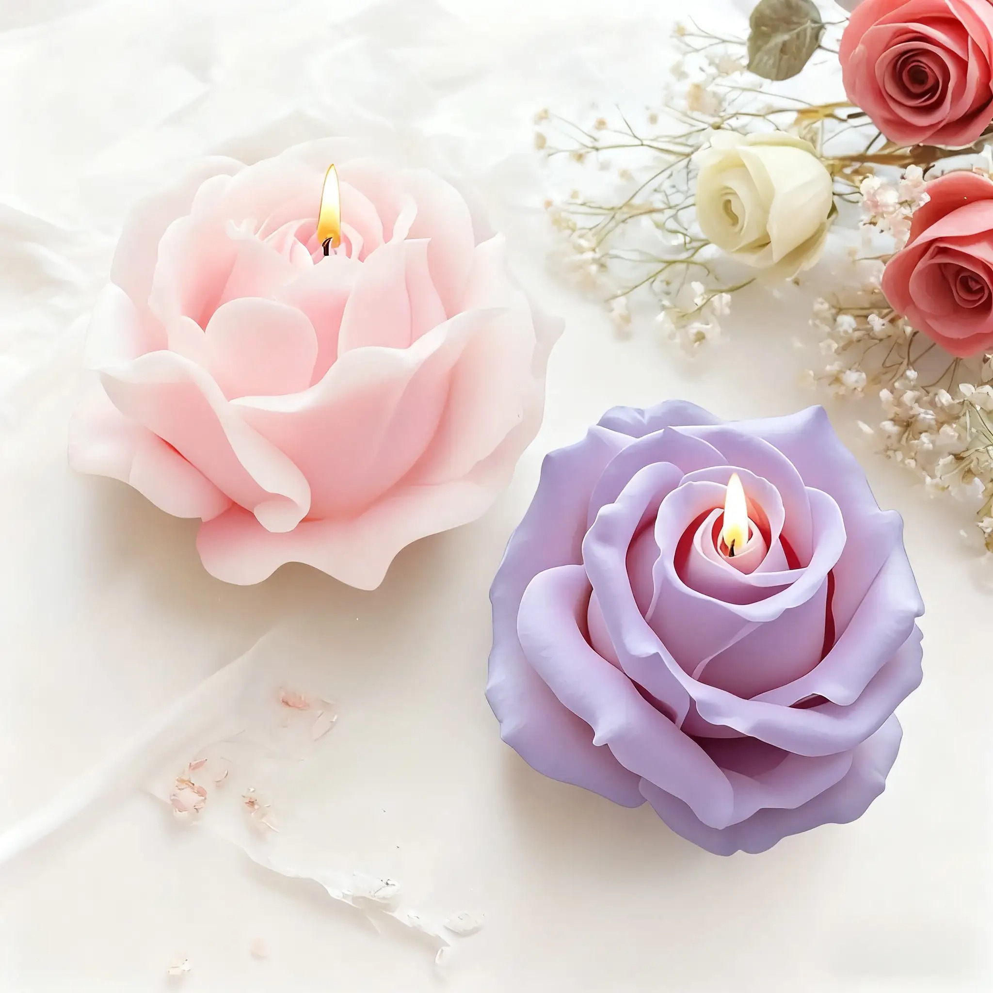 2 piezas de moldes románticos  - Unity Candle Set reseña y precio