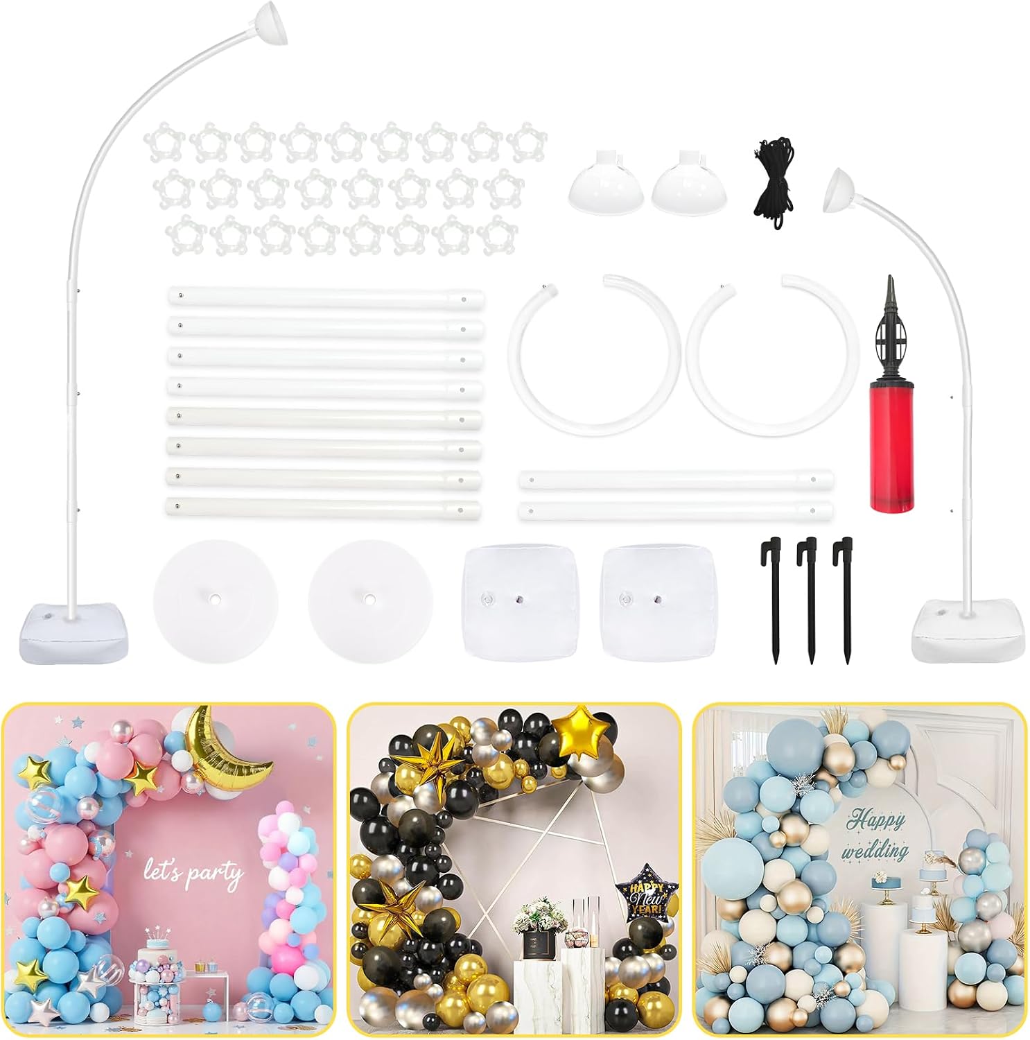 AerWo [Versión mejorada] Kit d - Wedding Balloon Arch reseña y precio