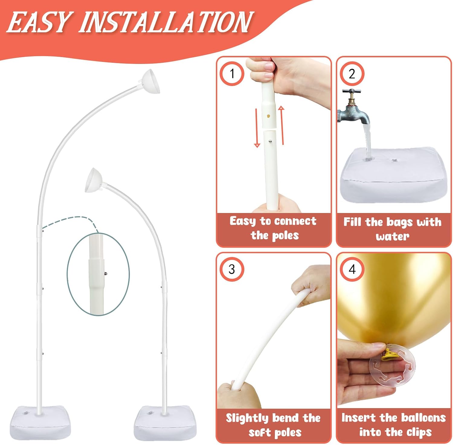 AerWo [Versión mejorada] Kit d - Wedding Balloon Arch reseña y precio