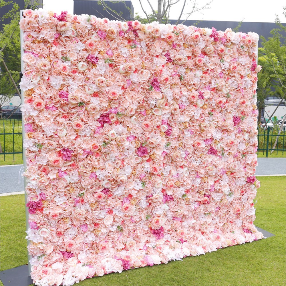 Uflower Rosa Rosa Hortensia 5D - Wedding Backdrop Curtain reseña y precio