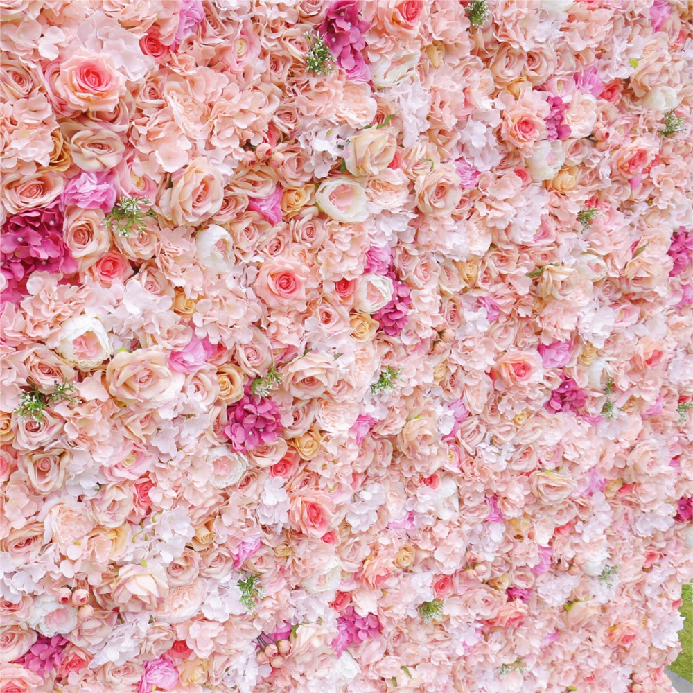 Uflower Rosa Rosa Hortensia 5D - Wedding Backdrop Curtain reseña y precio