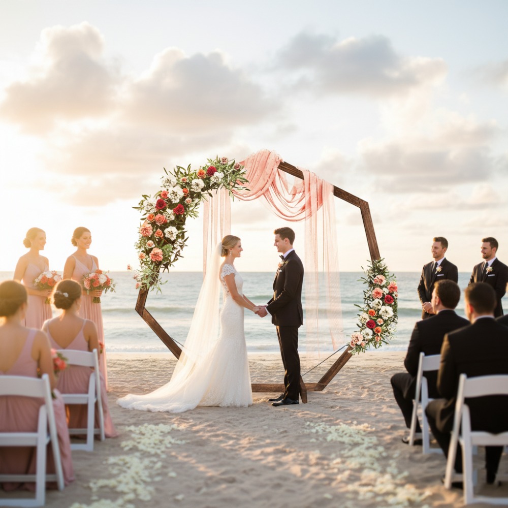 Arco de Madera para Bodas, Res - Wedding Support reseña y precio