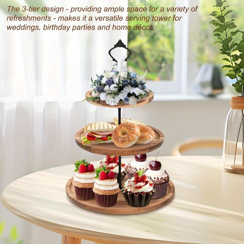 Soporte para pasteles de 3 niv - Wedding Support reseña y precio