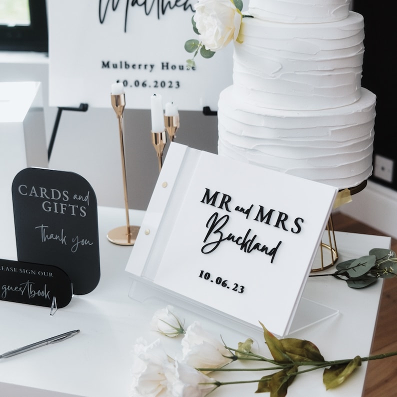 Caja de Cartulina Blanca para  - Personalized Guest Book reseña y precio