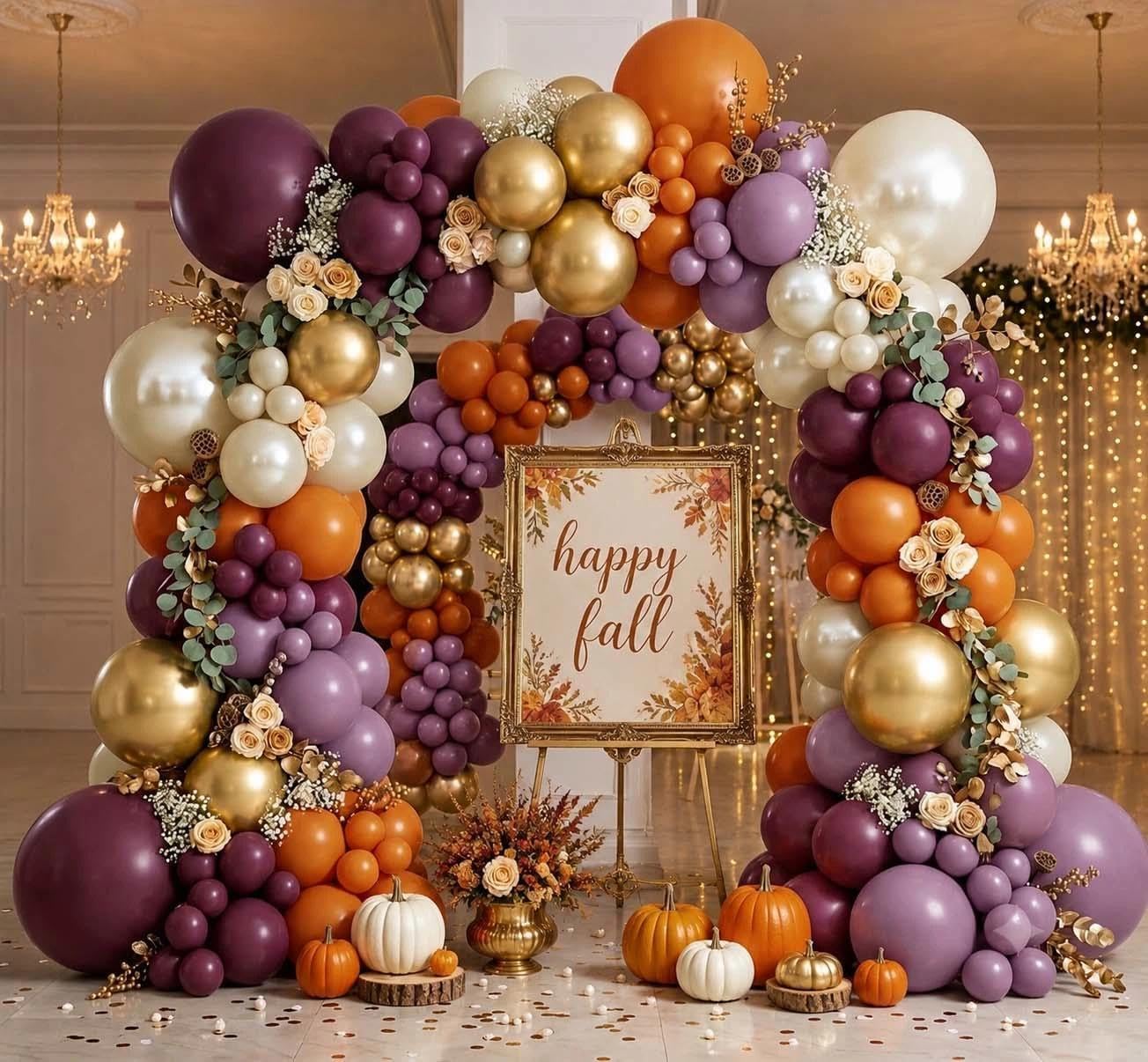 Kit de arco de globos morado y - Wedding Balloon Arch reseña y precio