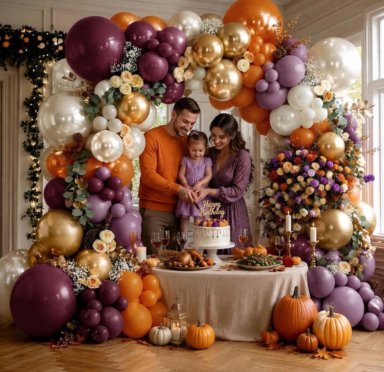 Kit de arco de globos morado y - Wedding Balloon Arch reseña y precio