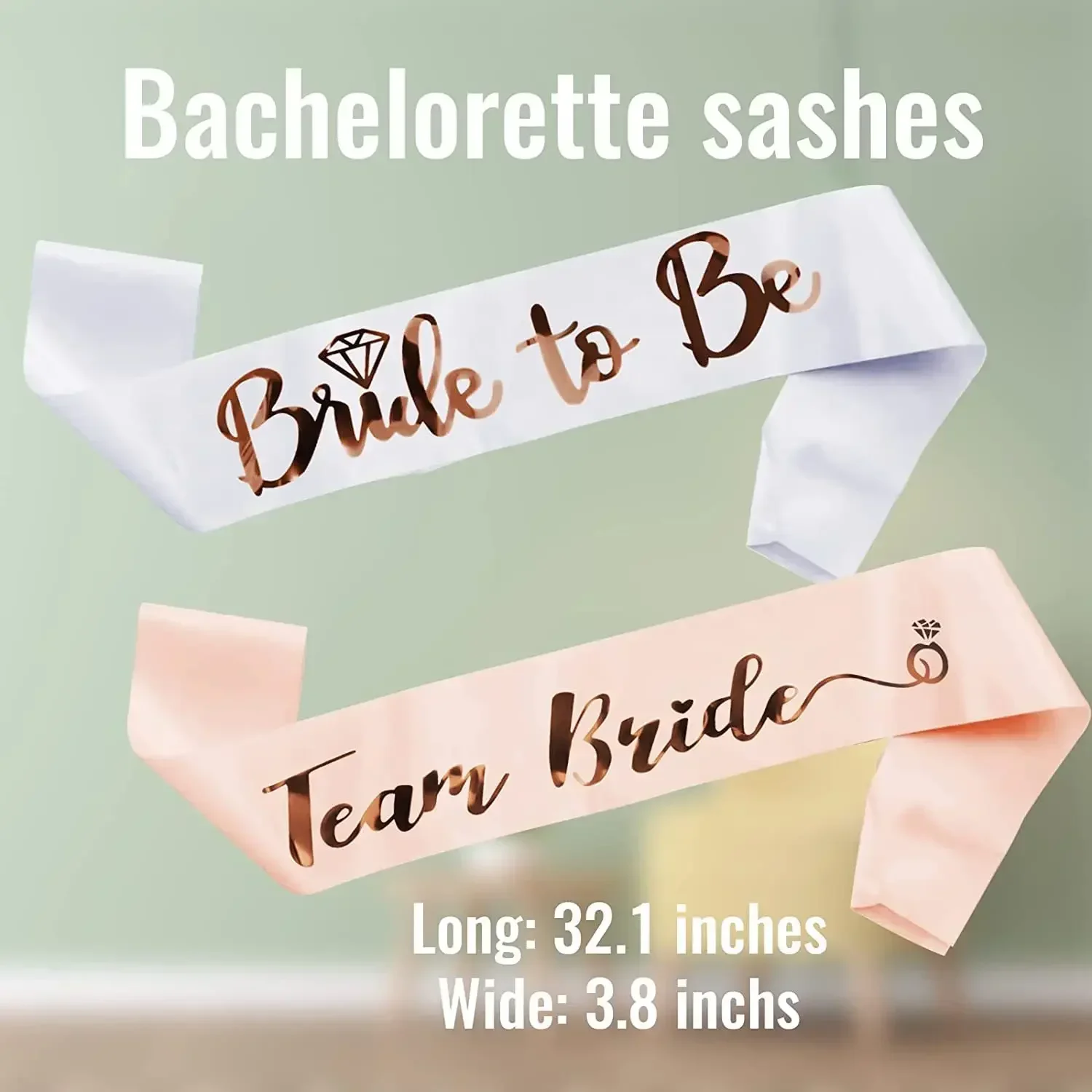 1 Juego de faja de satén para  - Bride Tribe Sash reseña y precio