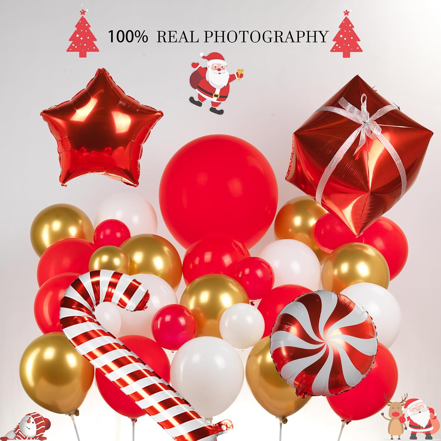 Kit de arco de globos navideño - Wedding Balloon Arch reseña y precio