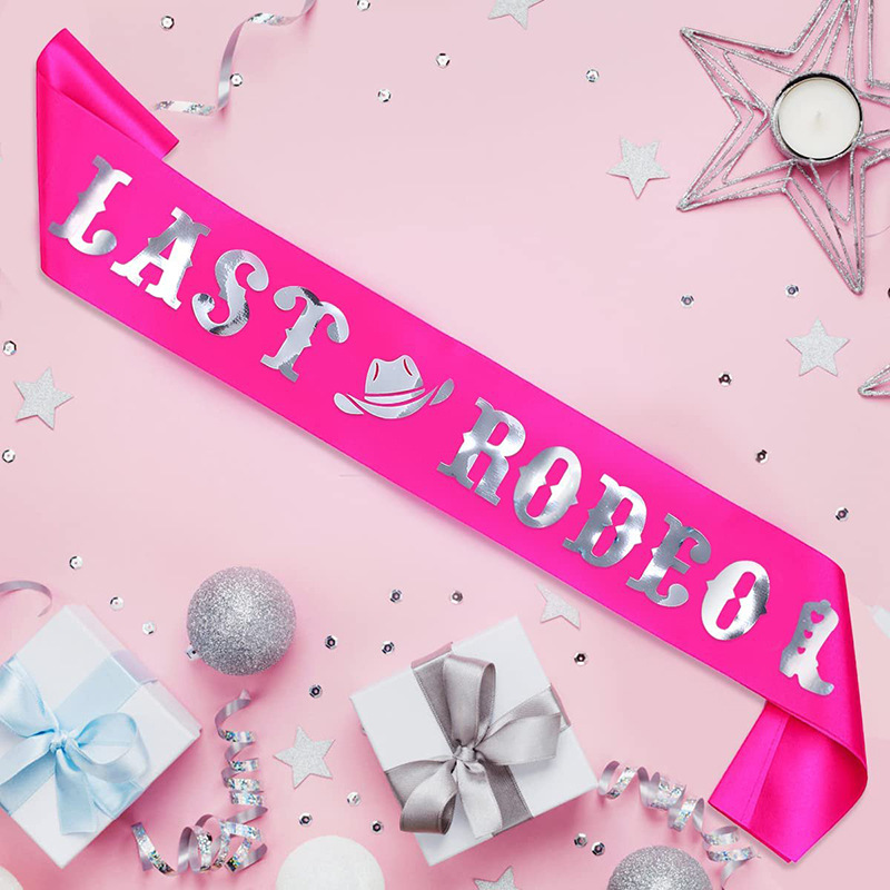 1 Uds. Faja de Last Rodeo para - Bride Tribe Sash reseña y precio