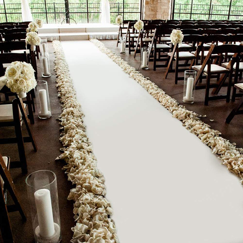 Corredores de pasillo de boda, - Aisle Runner White reseña y precio