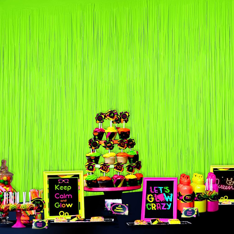 Glow Party-cortina con flecos  - Wedding Backdrop Curtain reseña y precio