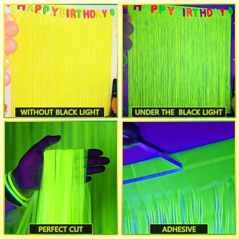 Glow Party-cortina con flecos  - Wedding Backdrop Curtain reseña y precio