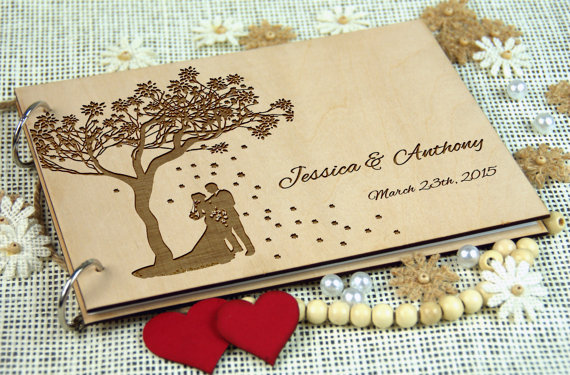 Libro de recuerdos de aniversa - Personalized Guest Book reseña y precio