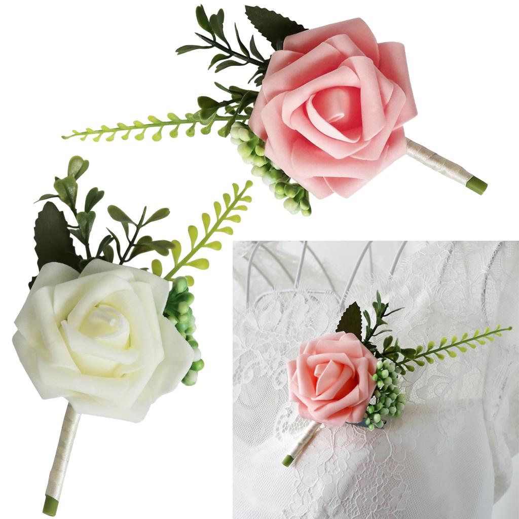 Corsage de Novia con Rosa de P - Wedding Ceremony Supply reseña y precio