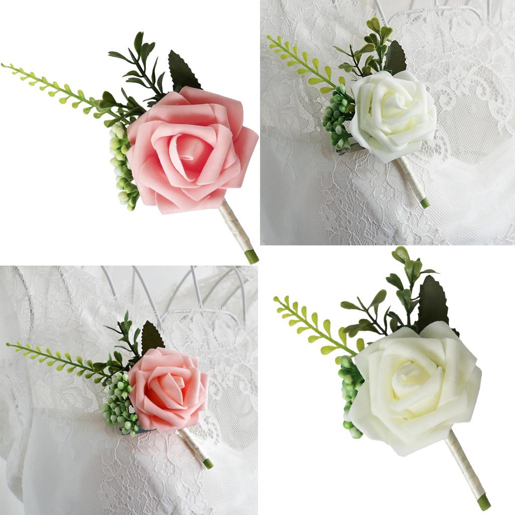Corsage de Novia con Rosa de P - Wedding Ceremony Supply reseña y precio