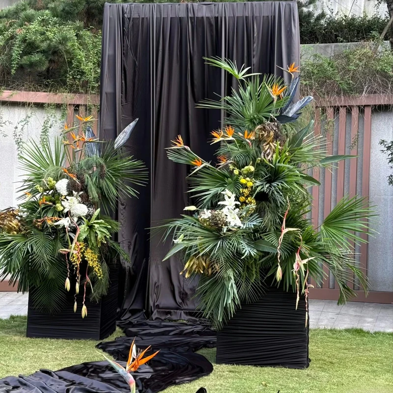 Tela nacarada color champán y  - Wedding Backdrop Curtain reseña y precio
