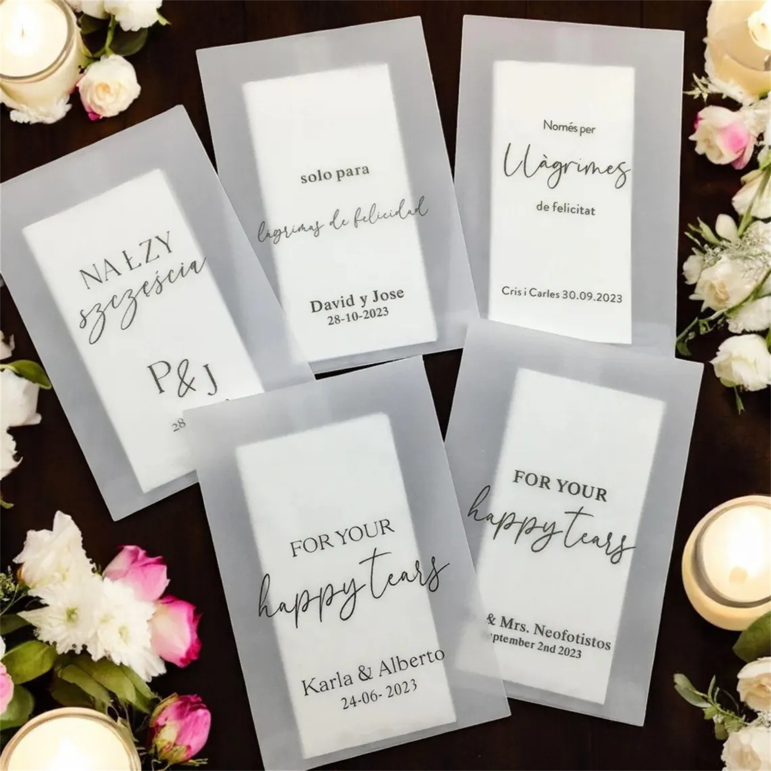 Bolsitas de Papel para Lágrima - Wedding Ceremony Supply reseña y precio