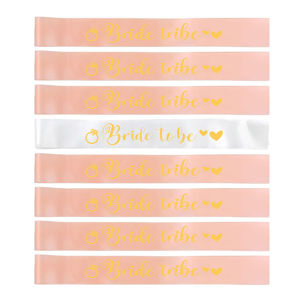 8 unids/set Bride To Be Sash T - Bride Tribe Sash reseña y precio