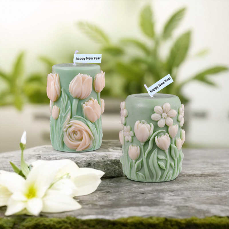 Molde de vela de silicona cilí - Unity Candle Set reseña y precio