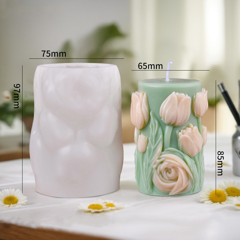 Molde de vela de silicona cilí - Unity Candle Set reseña y precio